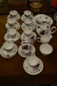 Colclough Pottery Rose Patterned Tea Set