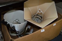 Four Table Lamps with Shades