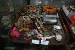 Tray Lot of Costume Jewellery; Bangles, Wristwatch