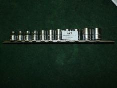 Eleven Snap on 3/8 Drive Metric Sockets