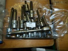 Seventeen Assorted Hexagonal and Torque Bits and a