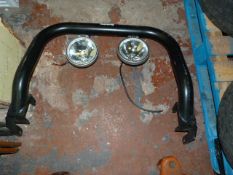 Land Rover Defender Bullbar with Britax Spotlight