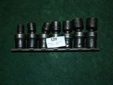 Seven Snap on Variable Angle Sockets