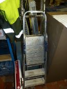 Pair of Abru Two Tread Aluminium Steps and a Loft