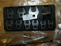 Set of Ten Snap on Metric Open Ended 1/2
