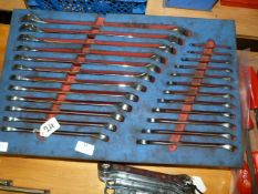 Twenty Four Piece Allen Metric Combination Spanner