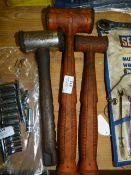 Three Rubber Mallets