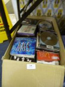 Box Containing CDs; Rock, Pop, Disco and Rave etc.