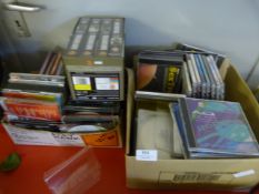 Two Boxes Containing CDs; Disco, Rock and Pop