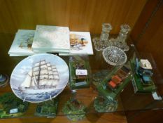 Diecast Vehicles, Glass Candlesticks, Tiles and Wa