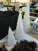 *Three Crystal Christmas Trees