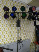 Eight Spot Disco Lighting on Tripod Stand