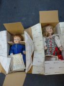 Two McDonald McMemories Pottery Dolls