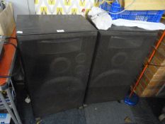Pair of Jamo D365B 200W Speakers on Wheels