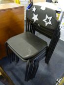 Set of Six Childs Stacking Chairs