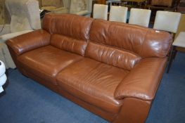 Brown Leather Sofa