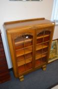 Oak Book Case with Glazed Door