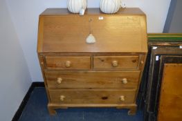 Pine Bureau with Two over Two Drawers and Fitted I