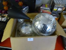 Two Mirrored Disco Balls