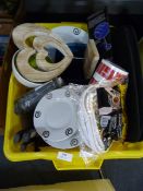 Box Containing Dinnerware, Glassware, Ornaments, P