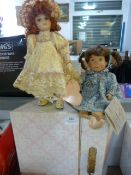 Two Kasma Collection Porcelain Dolls