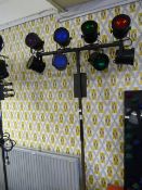 Eight Spot Disco Lighting on Tripod Stand