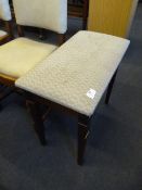 Piano Stool with Upholstered Lid