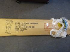 White PVC Covered Wardrobe