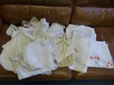 Quantity of Needlework Table Linen