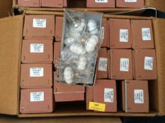 Fifteen Boxes of Porcelain Door Knobs (Various Sty