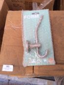 Five Boxes of Six Satin Hooks Large