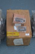 Box of 192 Cast Iron Drawer Knobs with Label Holde
