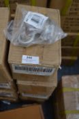 Five Boxes of Ten B&Q Form Curve Single Hooks with