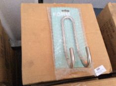 Five Boxes of Four Satin Hooks Large