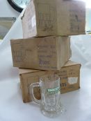 Three Boxes of Six Holsten Hamburg Half Pint Glass
