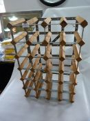 Wood & Metal 24 Bottle Wine Rack