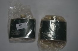 Two Samuel Webster Hip Flasks
