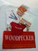 Woodpecker Cider: Polo Shirt, T-Shirt, Cap, Bar To