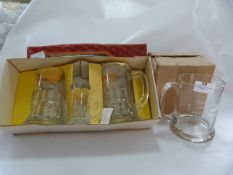 Boxed Holsten Hamburg Pint Glasses, Mini Glasses a