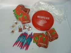 Woodpecker Cider; Frisbee, Three Keyring, Eight Pe