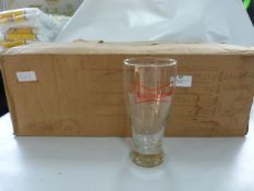 Box of Twenty Four Budweiser Pint Glasses
