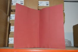 *Two Boxes of 25 Twin Pocket Wallets (Red)