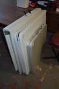 Three Folding Tables