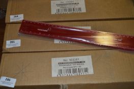 *Box Containing 50 Recycled 30cm Rulers (Red)