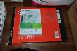 *Pack of A5 and a Pack of A3 Laminating Pouches