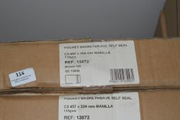 *Box of Self Seal Basket Weave Pocket Envelopes C3