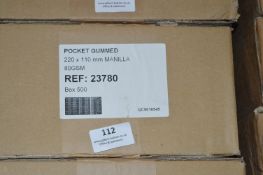 *Box Containing 500 Gummed Manila Envelopes 220x11