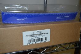 *Three Boxes of 50 30cm Recycled Rulers (Blue)