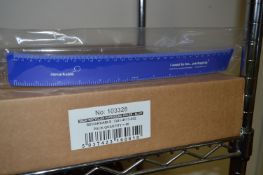 *Three Boxes of 50 30cm Recycled Rulers (Blue)
