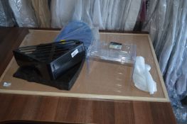 *Cork Noticeboard, Assorted Filing Trays, etc.